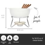 Cheese Fondue Party Set for 4 People