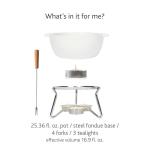 Cheese Fondue Party Set for 4 People