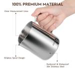 Stainless Steel Milk Frothing Pitcher for Baristas