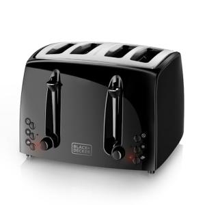 BLACK+DECKER 4-Slice Extra-Wide Toaster with 7 Settings