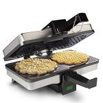 Nonstick Electric Pizzelle Maker with Recipe Guide