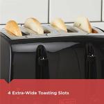 BLACK+DECKER 4-Slice Extra-Wide Toaster with 7 Settings
