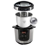 Megachef 6-Quart Digital Pressure Cooker, Silver