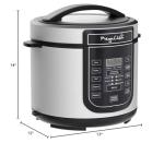 Megachef 6-Quart Digital Pressure Cooker, Silver