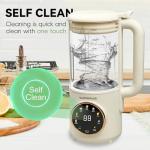 Electric Nut Milk Maker with Timer and Self-Cleaning