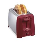 Hamilton Beach Red 2 Slice Toaster with Wide Slots