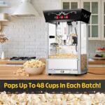 8oz Black Popcorn Machine with Accessories