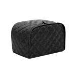 Black Quilted Toaster Cover for Four Slices