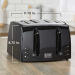 BLACK+DECKER 4-Slice Extra-Wide Toaster with 7 Settings