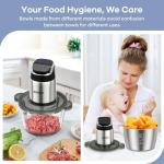 Ganiza 2-Speed Food Processor with 8 Cup Bowls