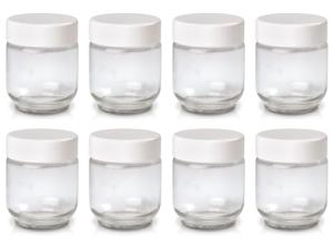 Euro Cuisine 8-Pack Glass Yogurt Jars