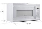 1.6 Cu Ft White Over-The-Range Microwave Oven