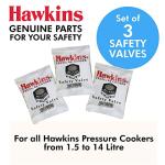 Hawkins 3 Piece Pressure Cooker Safety Valve Set