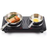 Elite Gourmet Electric Double Burner Hot Plate
