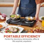 Elite Gourmet Electric Double Burner Hot Plate