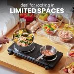 Elite Gourmet Electric Double Burner Hot Plate