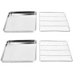 Wildone Stainless Steel Baking Sheet and Rack Set