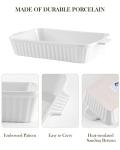 MALACASA Oven Casserole Baking Dishes Set of 4