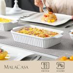 MALACASA Oven Casserole Baking Dishes Set of 4