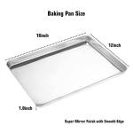 Wildone Stainless Steel Baking Sheet and Rack Set
