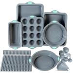 8-in-1 Silicone Baking Set with Cake Molds