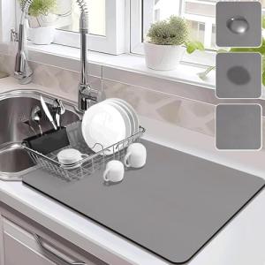 Absorbent Dish Drying Mat for Kitchen Counters