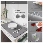 Absorbent Dish Drying Mat for Kitchen Counters