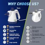 Handheld Steam Cleaner with 12 Accessories