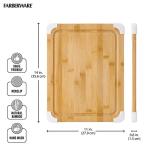 Farberware Bamboo Cutting Board with Juice Groove 11x14
