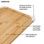 Farberware Bamboo Cutting Board with Juice Groove 11x14