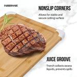 Farberware Bamboo Cutting Board with Juice Groove 11x14