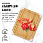 Farberware Bamboo Cutting Board with Juice Groove 11x14