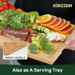 Extra Large Bamboo Cutting Board with Juice Groove