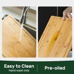 Extra Large Bamboo Cutting Board with Juice Groove