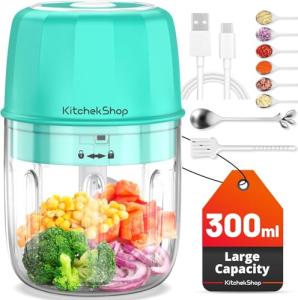 Cordless Mini Food Processor with Stainless Steel Blade