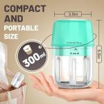 Cordless Mini Food Processor with Stainless Steel Blade