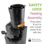 Elite Gourmet Slow Juicer with 3” Feeding Chute