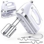 400W Hand Mixer with 5 Speeds and Accessories