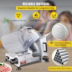 VEVOR 10-Inch Electric Meat Slicer for Home & Commercial