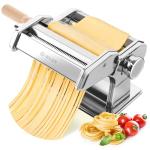 ISILER 2-in-1 Pasta Maker with Adjustable Thickness