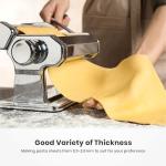 ISILER 2-in-1 Pasta Maker with Adjustable Thickness