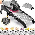 Adjustable Stainless Steel Mandoline Food Slicer