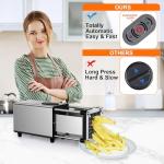 Electric French Fry Cutter with Stainless Steel Blades