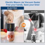 Electric Mason Jar Vacuum Sealer Kit for Home