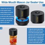 Electric Mason Jar Vacuum Sealer Kit for Home