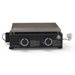 Pit Boss 2-Burner Black Tabletop Griddle