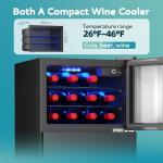 Compact Double Door Mini Fridge with Freezer