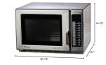 Amana Medium Duty Stainless Steel Commercial Microwave