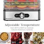 Elite Gourmet Food Dehydrator with Adjustable Temperature