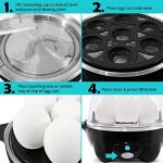 Elite Gourmet Rapid Egg Cooker, 7 Egg Styles